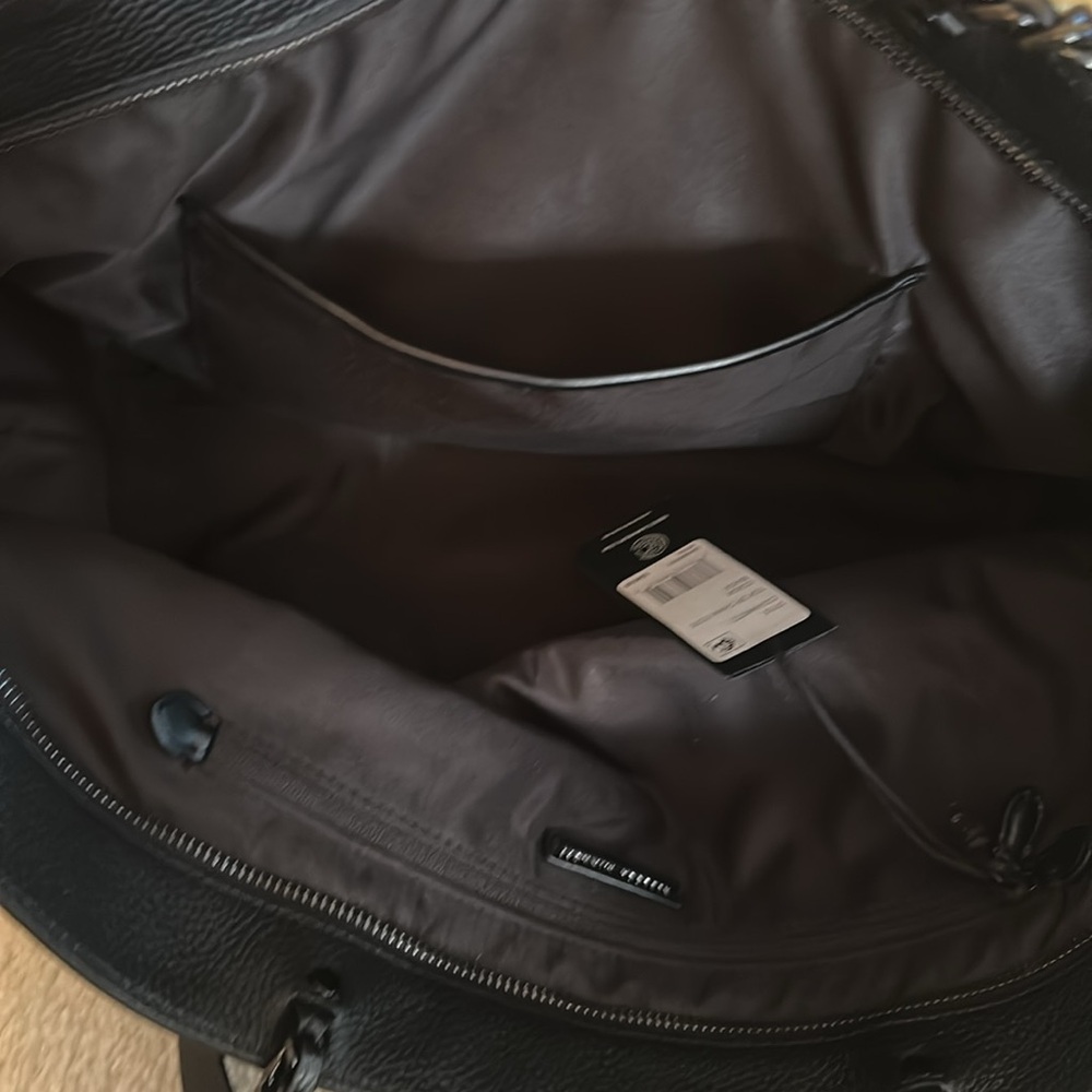 Rebecca Minkoff Black Leather Tote Bag New - Picture 9 of 13